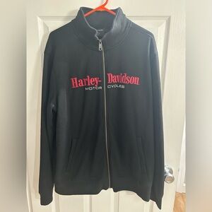Harley Davidson Men's Darting Zip-Up Sweatshirt Size XL